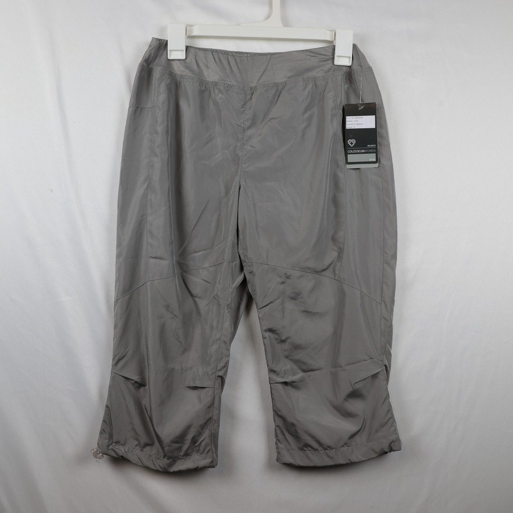 Colosseum Workout Capri Pants Womens Small Gray Misty Morning Athletic‎ Spring
